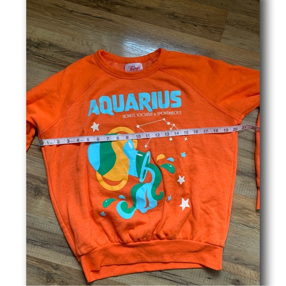 Anthropologie Midnight Rider Zodiac Sweatshirt Aquarius ♒️ Size-S NWOT - Picture 6 of 13